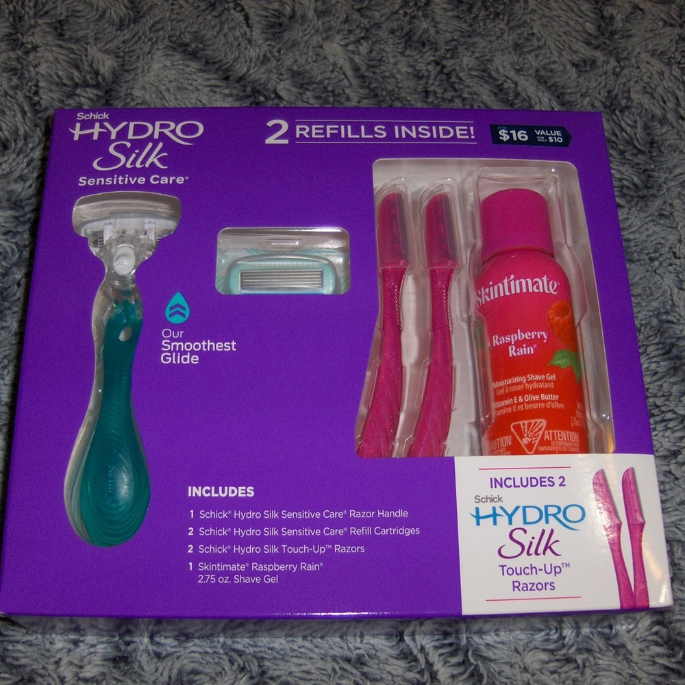 Schick Hydro Silk Sensitive Care Shaving Razor Gift Set